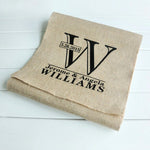 Custom Burlap Table Runner- Personalized Holiday Decorating Wedding Runner - Farmhouse Home Decor Party - Eco Friendly - Kitchen Dining