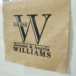 Custom Burlap Table Runner- Personalized Holiday Decorating Wedding Runner - Farmhouse Home Decor Party - Eco Friendly - Kitchen Dining