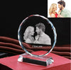 Custom Crystal Photo, Personalised Round Photo Block, Personalized Gift, Christmas Gift, Unique Gifts, Custom Photo Gifts, Couple Gift