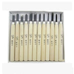 12 Pcs Rubber Stamp Carving Tool Set - Wood Carving Tools For Handmade Rubber Stamps - Metal Head Rubber Graver Set - Carving Knife
