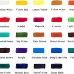 ชุดสีอะคริลิค - สีสำหรับเซรามิก ผ้าใบ ไม้ ดินเหนียว ผนัง เล็บ - 24 สี 36 มล. - สำหรับนักเรียน ศิลปิน - อุปกรณ์วาดภาพ