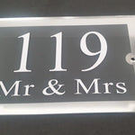 Personalized Address Plaque - Modern House Number Sign - Custom House Number Plaque - Housewarming Gift - Outdoor Street Address Porch Sign