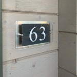 Personalized Address Plaque - Modern House Number Sign - Custom House Number Plaque - Housewarming Gift - Outdoor Street Address Porch Sign