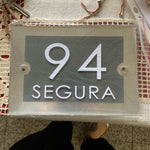 Personalized Address Plaque - Modern House Number Sign - Custom House Number Plaque - Housewarming Gift - Outdoor Street Address Porch Sign