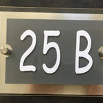 Personalized Address Plaque - Modern House Number Sign - Custom House Number Plaque - Housewarming Gift - Outdoor Street Address Porch Sign