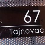Personalized Street Address Sign - Address Plaque - House Number Sign - Custom House Number Plaque - Housewarming Gift - Outdoor Porch Sign