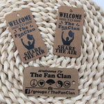 100 Custom Rectangle Hang Tags, Personalized Text Logo, Clothing Label, Retail Price Tag, Jewelry, Brand Swing Tag, Etiquette Pour Vetement