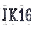 Black Metal Letters, Modern House Numbers, Metal Numbers, House Letter, Personalized Home Decor Letter, Wall Decor for Signs, Restaurant