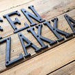 Black Metal Letters, Modern House Numbers, Metal Numbers, House Letter, Personalized Home Decor Letter, Wall Decor for Signs, Restaurant
