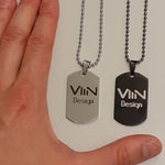 Custom Dog Tag - Personalized Laser Engraved Stainless Steel Military Pendant Style Jewellery - Rock Musicians Birthday Christmas Gift