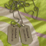 Custom Dog Tag - Personalized Laser Engraved Stainless Steel Military Pendant Style Jewellery - Rock Musicians Birthday Christmas Gift