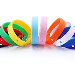 Custom Wristbands - Adjustable Personalized Text Rubber Silicone Bracelet Events, Motivation, Gifts, Support, Fundraisers, Awareness