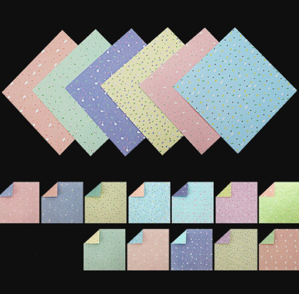 Papier do origami - Zestaw papieru washi - Papier chiyogami - Papier Yuzen z kwiatowym wzorem - Projekt DIY składania sztuki rękodzielniczej, pomysł na prezent - Scrapbook 3x3 cale