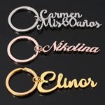Custom Keyring, Personalized Name Keychain, Your Name Keychain, Stainless Steel Keychain, Durable Metal Key Chain, Nametag Luggage Tag
