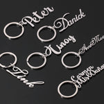 Custom Keyring, Personalized Name Keychain, Your Name Keychain, Stainless Steel Keychain, Durable Metal Key Chain, Nametag Luggage Tag