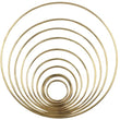Dreamcatcher Ring 14 inches 35 cm, Macrame Ring, Golden Metal Hoop Ring, Brass Ring, Brass Hoop, Dream Catcher Hoop, Crafting Weaving Hoop