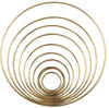 Dreamcatcher Ring 14 inches 35 cm, Macrame Ring, Golden Metal Hoop Ring, Brass Ring, Brass Hoop, Dream Catcher Hoop, Crafting Weaving Hoop