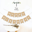 Happy Birthday Kraft Bunting, Party Decorations, Happy Birthday Garland, Birthday Decorations Banner, Birthday Party Supplies Bunting Eco