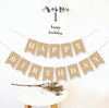 Happy Birthday Kraft Bunting, Party Decorations, Happy Birthday Garland, Birthday Decorations Banner, Birthday Party Supplies Bunting Eco