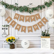 Happy Birthday Kraft Bunting, Party Decorations, Happy Birthday Garland, Birthday Decorations Banner, Birthday Party Supplies Bunting Eco