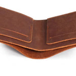 Custom Leather Wallet for Men - Personalized  Wallet for Men - Text Engraved Monogram Wallet - Gift for Him Dad Husband Boyfriend Birthday