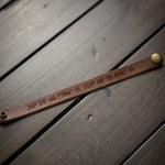 Custom Leather Bracelet - Personalized Bracelet for Men - Gift for Him Dad Husband Boyfriend - Fathers Day Christmas Birthday - ID Bracelet