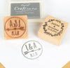 Custom Rubber Stamp, Personalized Stamp from your Design or Logo, Business Logo Stamp,  Wedding Invitation, Wedding Card, Wood Stamp