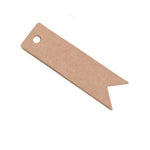 100 Pcs Brown White Craft Label Tags, Handmade Thank You, Customer Tags, Hang Tags, Paper Tags, Tag Kraft Gift, Card Tags Labels, Wrapping