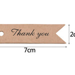 100 Pcs Brown White Craft Label Tags, Handmade Thank You, Customer Tags, Hang Tags, Paper Tags, Tag Kraft Gift, Card Tags Labels, Wrapping