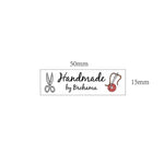 84 Pcs Iron On Labels - Custom Clothing Fabric Label Name Tag Handmade Design -Personalized Iron on Tags - Daycare Name Labels School Camps