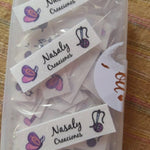 84 Pcs Iron On Labels - Custom Clothing Fabric Label Name Tag Handmade Design -Personalized Iron on Tags - Daycare Name Labels School Camps