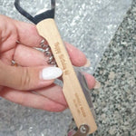 Custom Wooden Beer Bottle Opener Wine Opener Gift, Personalized Wedding Gift for Groom Party, Best Man, Usher, Groomsman Thank You