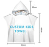 Personalized Hooded Kids Towel, Personalized Kids Hooded Towel, Kids Bath Towel, Swimming Pool, Beach Towel, Bath Shower, Custom Name Photo