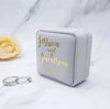 Personalized Wedding Ring Box, Custom Velvet Ring Box, Ring Bearer Box, Engagement Ring Box, Proposal Ring Box for Wedding Ceremony