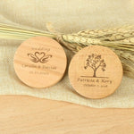 Personalized Wooden Name Compact Mirror - Wedding Bridesmaid Bachelorette Makeup Pocket Mirror - Custom Name Bachelorette Party Gift