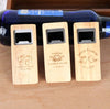 10 Pcs Personalised Wooden Beer Bottle Opener, Engraved Wedding Gift for Groom Party Best Man, Usher, Groomsman Personalized Thank You Gift