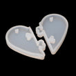 Connecting Heart Pendant Mold, Joining Heart Puzzle Mold, Resin Molds, Keychain Mold, Resin Jewelry Mold, UV Resin Molds, Heart Keyring