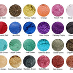 24 Pcs Mica Powder - Pigment Powder - Resin Pigment - Epoxy Resin Coloring - Mica Pigment for Slime Soap Coloring Dye - Bath Bombs