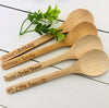 6 Pcs Custom Engraved Spoon, Personalized Wooden Spoon , Cooking Gift, Chef Gift, Kitchen Gadget, Wooden Spoon, Fathers day gift, Utensils