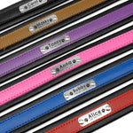 Personalized Leather Dog Collar, Custom Dog Collar with Name Plate, Engraved Dog Collar, Leather Dog Collar, Small Medium Large Dogs