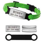 Custom Cat Collar, Personalized Pet Collars for Kittens, Boy Cat Collar, Girl Cat Collar,  Collar with Name, Breakaway Adjustable Strap
