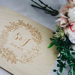Personalized Wedding Guestbook, Custom Wedding Guest Book, Reception Signing Book, Engagement Party Bridal Shower Modern Elegant Blank Book