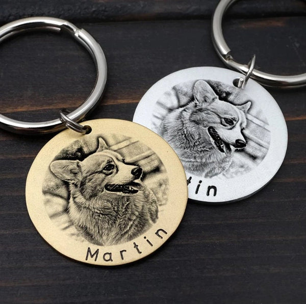 Personalised Pet ID, Custom Pet ID, Dog Name Tag, Pet ID tag, Dog Tag, Dog Keytag, Dog Keychain, Dog keyring, Dog id tag, Cat Collar Tag