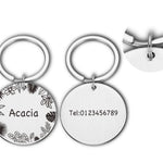Cat ID Tag, Cat Tag, Round Cat Tag, Personalized Cat Tag, Cat Name Tag, Cat Tag Personalized, Custom Cat Tag, Cat Collar Tag, Small Dog Tag