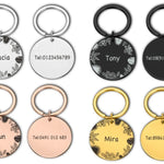 Cat ID Tag, Cat Tag, Round Cat Tag, Personalized Cat Tag, Cat Name Tag, Cat Tag Personalized, Custom Cat Tag, Cat Collar Tag, Small Dog Tag