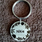 Cat ID Tag, Cat Tag, Round Cat Tag, Personalized Cat Tag, Cat Name Tag, Cat Tag Personalized, Custom Cat Tag, Cat Collar Tag, Small Dog Tag