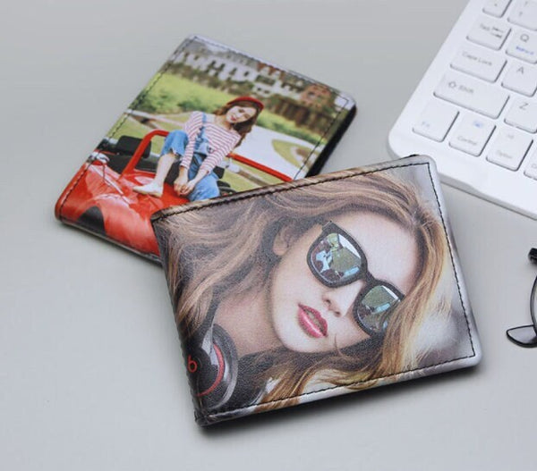 Custom Wallet - Personalized Womens Wallet - Customized Engraved Photo - Portefeuille Personnalisé Femme - Gift for Her Mom Wife Girlfriend