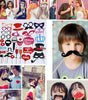 Wedding Photo Booth Props, Wedding Party Decorations, Party Photo Props, Wedding Party Favor, Pose Sign for Taking Pictures Funny Mustache