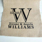 Custom Burlap Table Runner- Personalized Holiday Decorating Wedding Runner - Farmhouse Home Decor Party - Eco Friendly - Kitchen Dining
