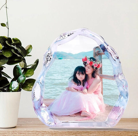 Custom Photo Crystal, Personalised Round Color Photo Block, Personalized Gift, Christmas Gift, Unique Gifts, Custom Photo Gifts, Couple Gift